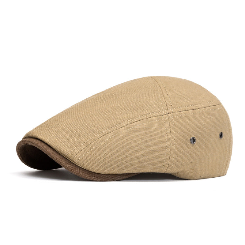 Cotton Tradesman Cap - Beige