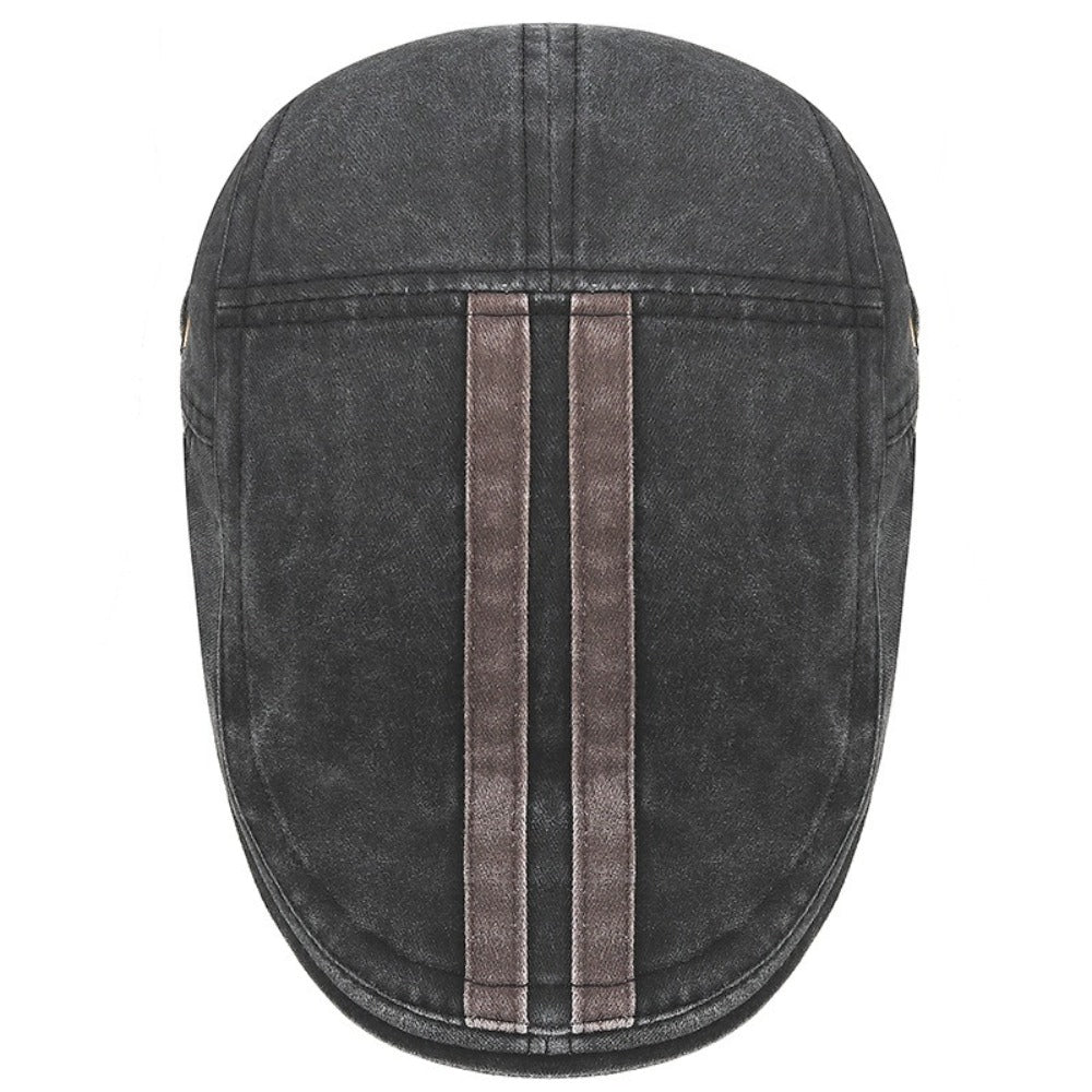 Denim Strip Cap