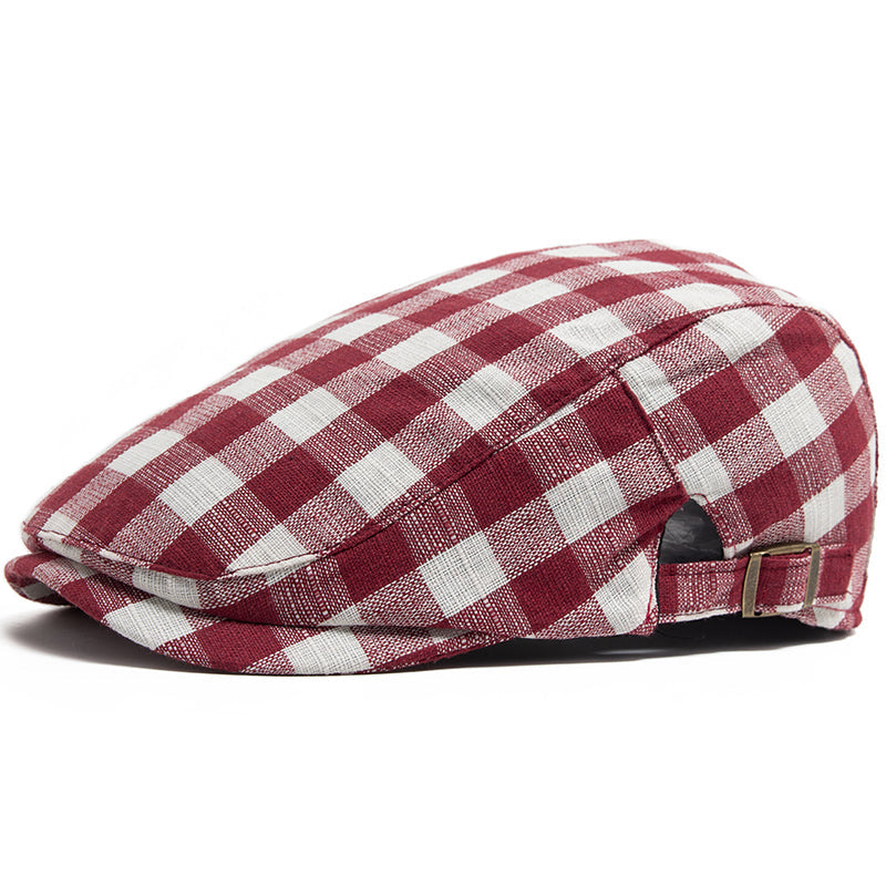 Vichy Check Cap - Red