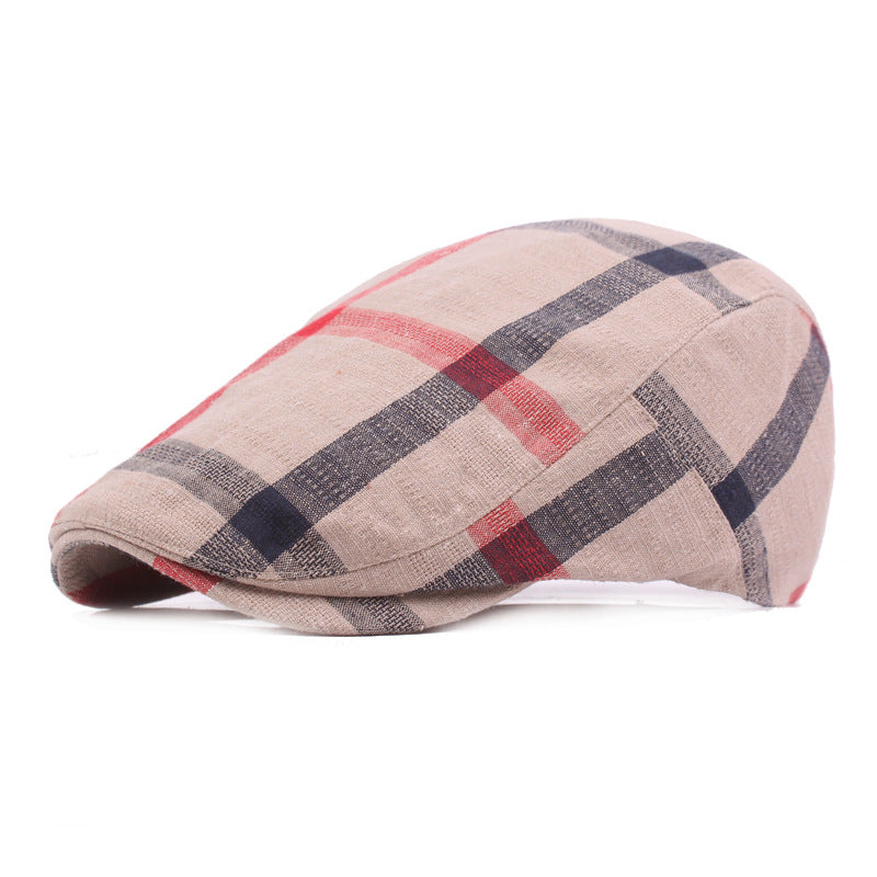Vintage Check Cap - Beige