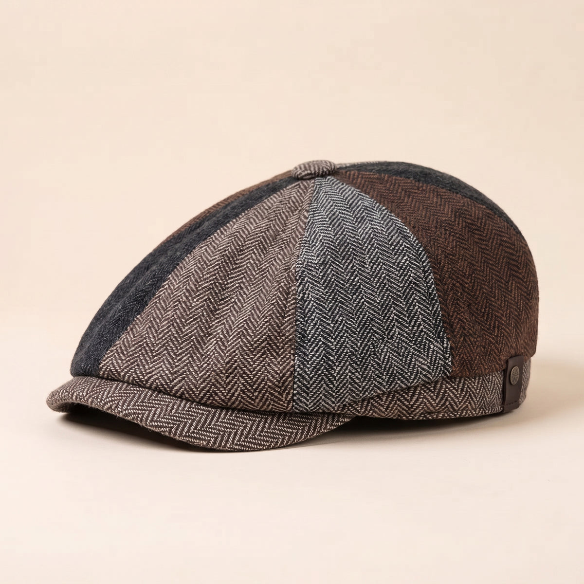 Herringbone Wool Cap