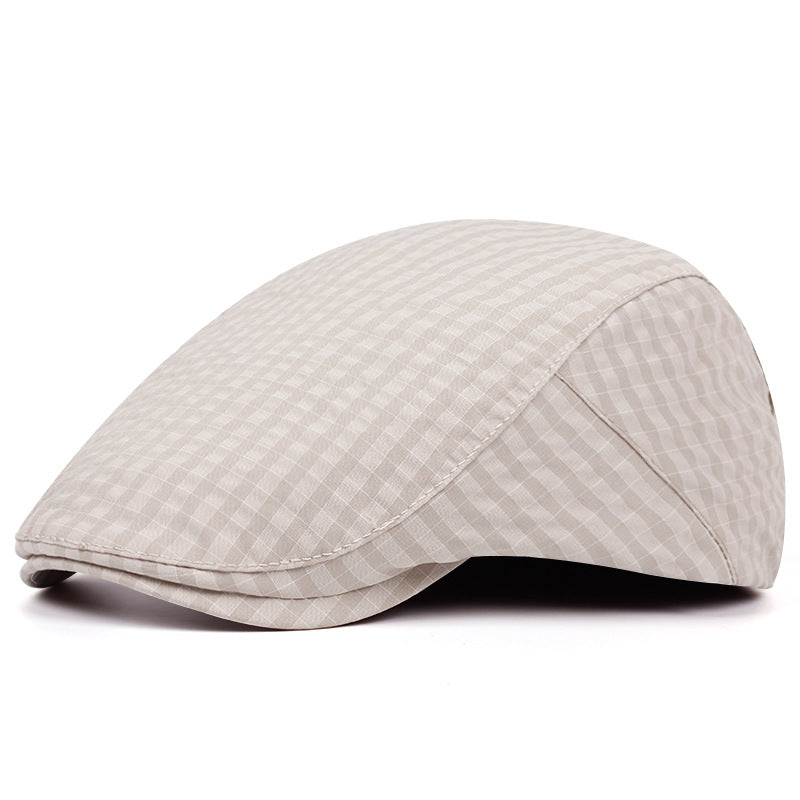 Lightweight Grid Cap - Beige