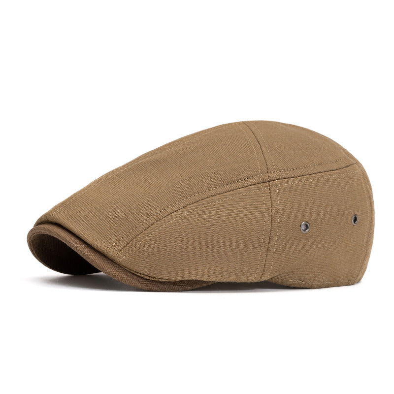Cotton Tradesman Cap - Light Brown