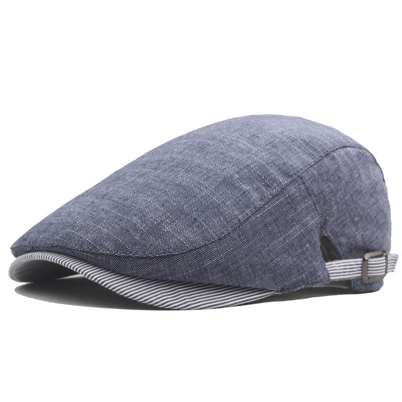 Coastal Linen Cap - Denim Blue