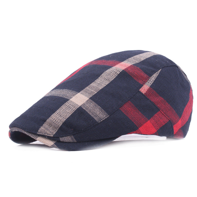 Vintage Check Cap - Denim Blue