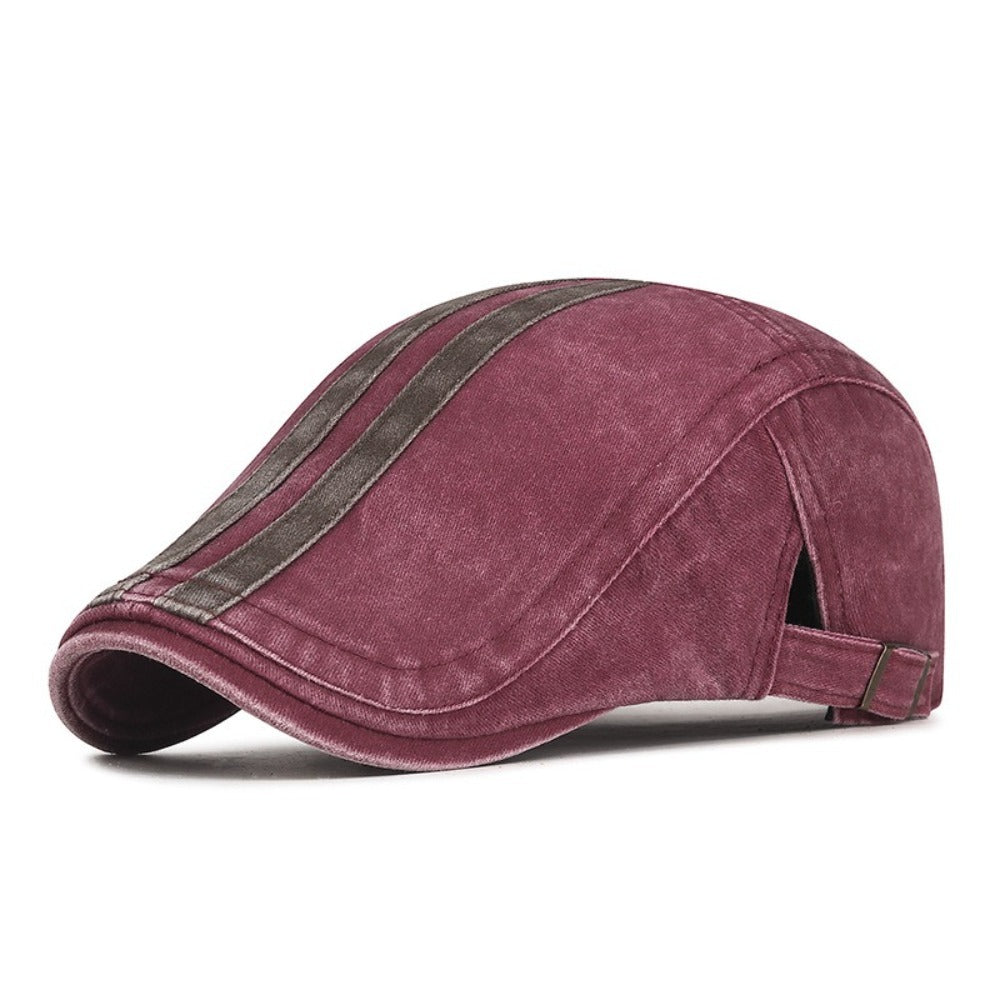 Denim Strip Cap - Red