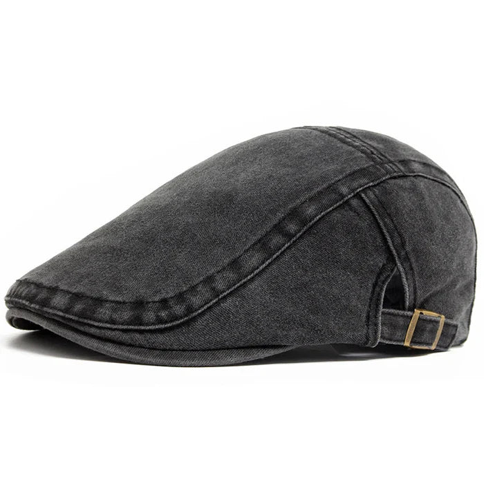 The Denim Vintage Cap in Coal Black
