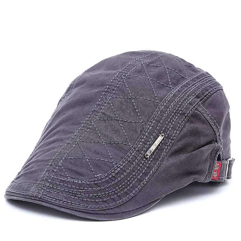 Quilted Cotton Cap - Ash Grey