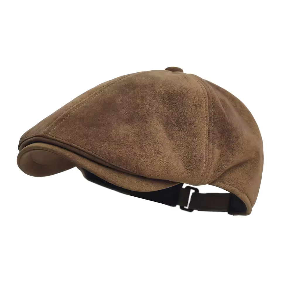 Warm Leather Blend Cap - Tobacco Brown